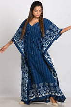 Load image into Gallery viewer, Spiral Block Print Caftans