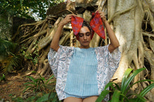 Load image into Gallery viewer, The ultimate upcycled silk hair wrap: Multiple ways to wear!