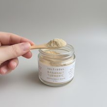 Load image into Gallery viewer, Banana + turmeric clay face mask | skincare mask | vitamin C