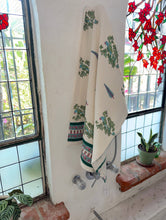 Load image into Gallery viewer, Block Printed Waffle Bath Robe + Towel GIFT SET (Ava)