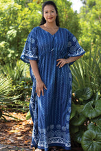 Load image into Gallery viewer, Spiral Block Print Caftans