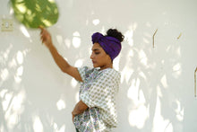 Load image into Gallery viewer, The ultimate upcycled silk hair wrap: Multiple ways to wear!