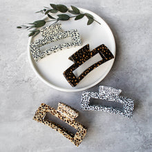 Load image into Gallery viewer, Eco Long Square Terrazzo Hair Clip
