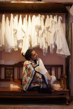 Load image into Gallery viewer, Bohemian Inspired Cotton Scarves with handmade Tassel Detail
