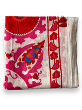 Load image into Gallery viewer, Bohemian Inspired Cotton Scarves with handmade Tassel Detail
