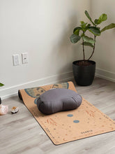 Load image into Gallery viewer, Crescent Natural Meditation Cushion in Shadow Grey by Scoria
