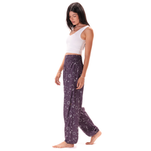 Load image into Gallery viewer, Lunar Plum Starry Night Harem Pants with Pockets
