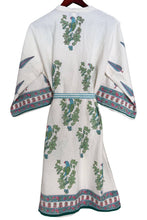 Load image into Gallery viewer, Block Printed Waffle Bath Robe + Towel GIFT SET  (Ava)
