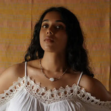 Load image into Gallery viewer, Petite Beaded Necklace with Baroque Pearl
