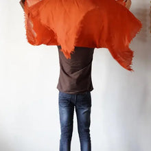 Load image into Gallery viewer, Loom woven pure wool scarf: Tropical Blooms 2
