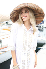 Load image into Gallery viewer, Sun Hats: Multicolor Melange Packable 5"&amp;7" Brim Straw
