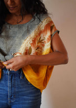 Load image into Gallery viewer, Upcycled Vintage Crepe Silk Free Size Drape Top
