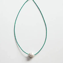 Load image into Gallery viewer, Petite Beaded Necklace with Baroque Pearl
