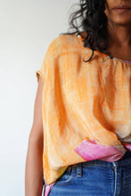 Load image into Gallery viewer, Upcycled Vintage Crepe Silk Free Size Drape Top
