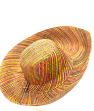 Load image into Gallery viewer, Sun Hats: Multicolor Melange Packable 5"&amp;7" Brim Straw
