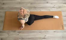 Load image into Gallery viewer, X-TALL Cork Yoga Mat by Scoria (4.5mm)
