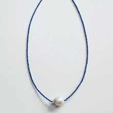Load image into Gallery viewer, Petite Beaded Necklace with Baroque Pearl
