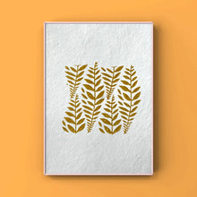Load image into Gallery viewer, Wood Block Printed Wall Art/Handmade Paper
