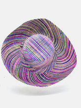 Load image into Gallery viewer, Sun Hats: Multicolor Melange Packable 5"&amp;7" Brim Straw
