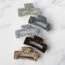 Load image into Gallery viewer, Eco Long Square Terrazzo Hair Clip
