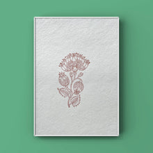 Load image into Gallery viewer, Wood Block Printed Wall Art/Handmade Paper
