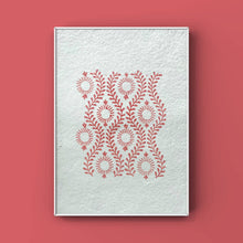 Load image into Gallery viewer, Wood Block Printed Wall Art/Handmade Paper
