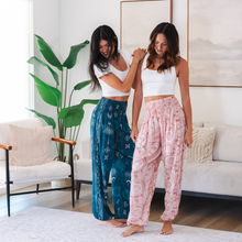 Load image into Gallery viewer, Cosmic Teal Harem Pants with Pockets
