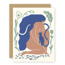 Load image into Gallery viewer, CAT LADY FOLDED CARD

