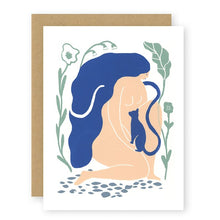 Load image into Gallery viewer, CAT LADY FOLDED CARD
