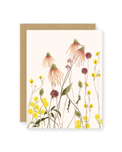 Load image into Gallery viewer, GARDEN FLOWERS FOLDED CARD
