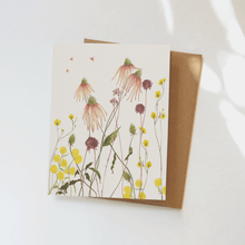 Load image into Gallery viewer, GARDEN FLOWERS FOLDED CARD
