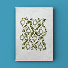 Load image into Gallery viewer, Wood Block Printed Wall Art/Handmade Paper
