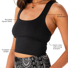 Load image into Gallery viewer, Black Vinyasa Tank
