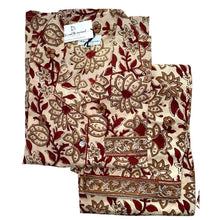 Load image into Gallery viewer, Naturally Dyed Women's Block Printed PJs- 3 Piece Set (Latte
