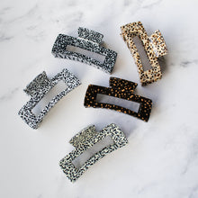 Load image into Gallery viewer, Eco Long Square Terrazzo Hair Clip
