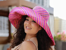 Load image into Gallery viewer, Sun Hats: Multicolor Melange Packable 5"&amp;7" Brim Straw
