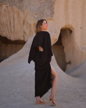 Load image into Gallery viewer, Black Maxi Cotton Dress
