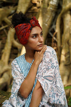 Load image into Gallery viewer, The ultimate upcycled silk hair wrap: Multiple ways to wear!
