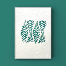 Load image into Gallery viewer, Wood Block Printed Wall Art/Handmade Paper
