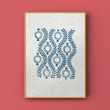 Load image into Gallery viewer, Wood Block Printed Wall Art/Handmade Paper
