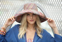 Load image into Gallery viewer, Sun Hats: Multicolor Melange Packable 5"&amp;7" Brim Straw
