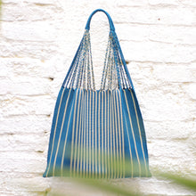 Load image into Gallery viewer, Las Rayas Tote Hand Woven in Chiapas - Verdoso
