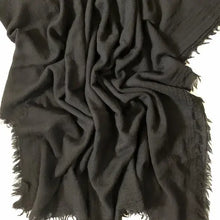 Load image into Gallery viewer, Loom woven pure wool scarf: Tropical Blooms 2

