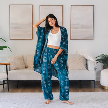 Load image into Gallery viewer, Cosmic Teal Harem Pants with Pockets
