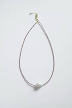 Load image into Gallery viewer, Petite Beaded Necklace with Baroque Pearl
