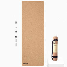 Load image into Gallery viewer, X-TALL Cork Yoga Mat by Scoria (4.5mm)
